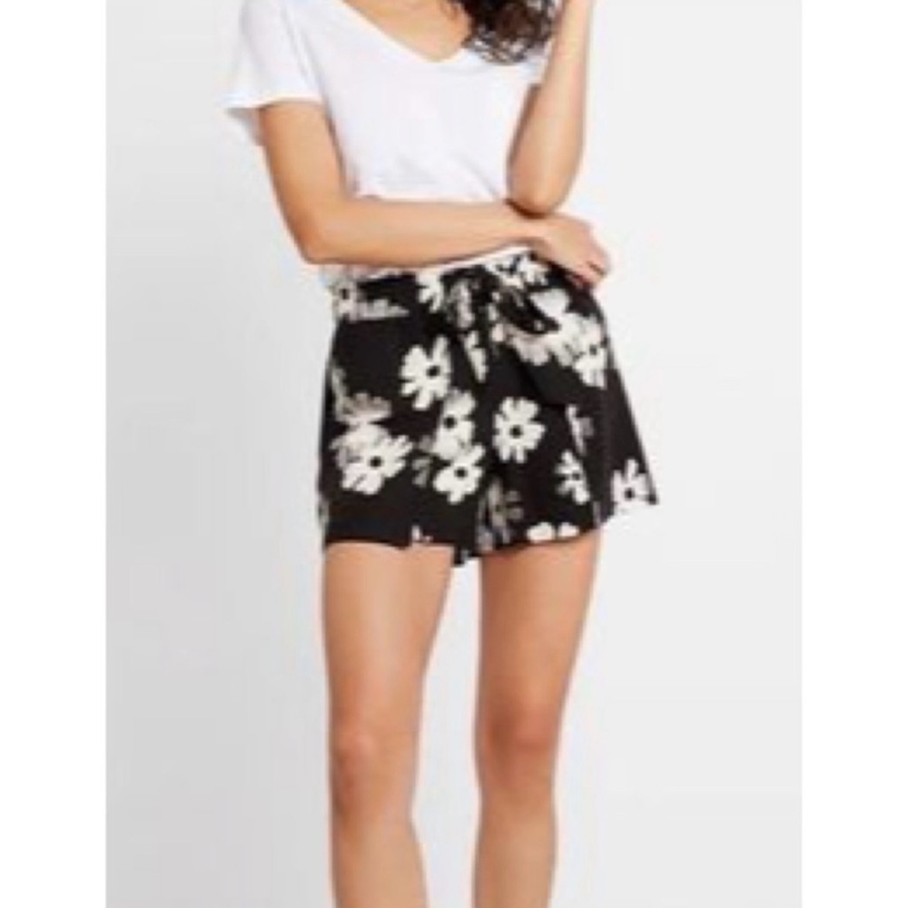 Madewell Drapey pull-on shorts floral ikat Flowy - Picture 5 of 11